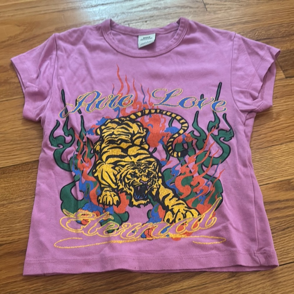 Pink baby tee